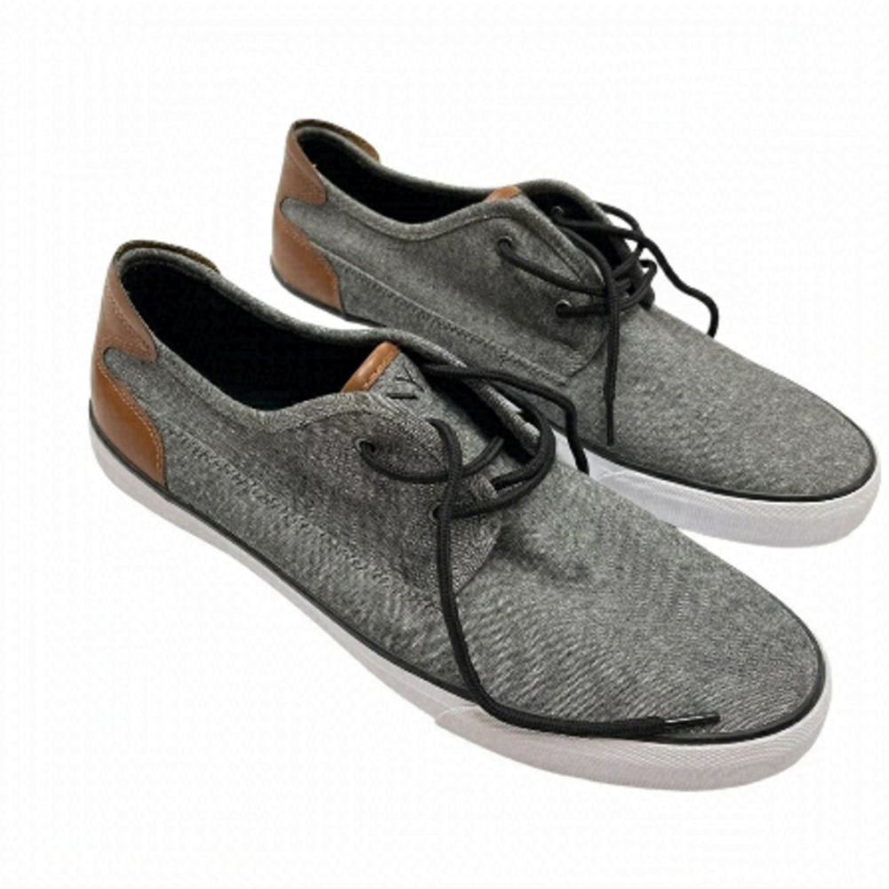 MARC New York Andrew Marc Lace Men's Sneaker canvas and leather size 12 US grey